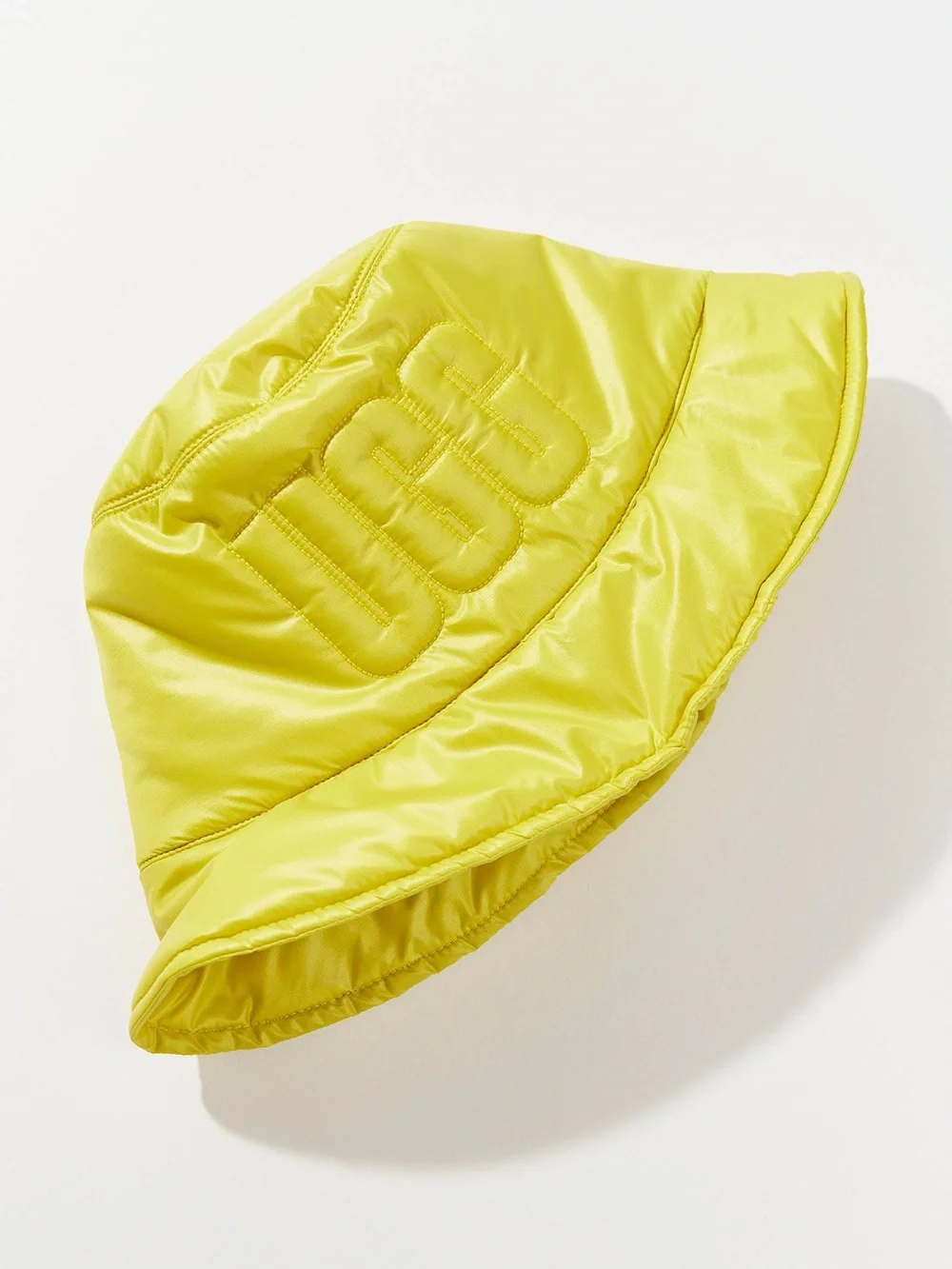 NWT UGG AW Quilted Bucket Hat In Yellow